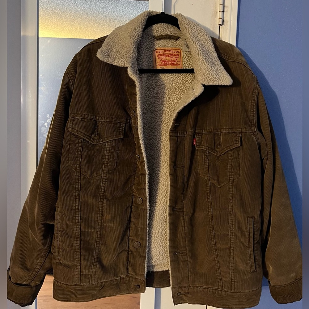 vintage levi strauss brown corduroy jacket